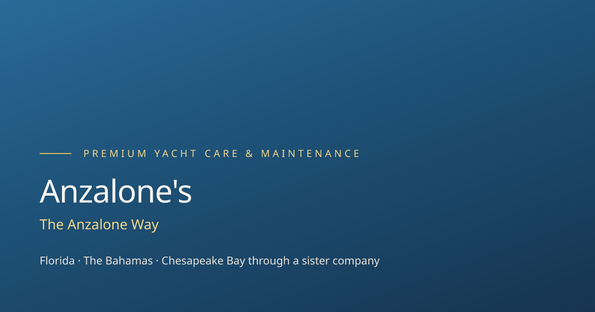 About Paolo Anzalone | Anzalone's Full Service Yacht Management Group